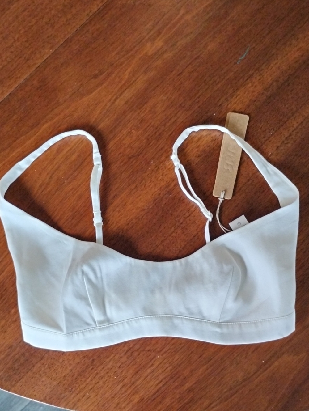 SKIMS White Minimal Support Bralette